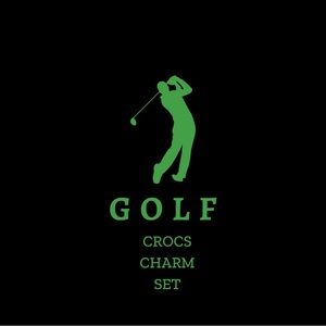 Crocs Charms 10 Piece NEW Set GOLF